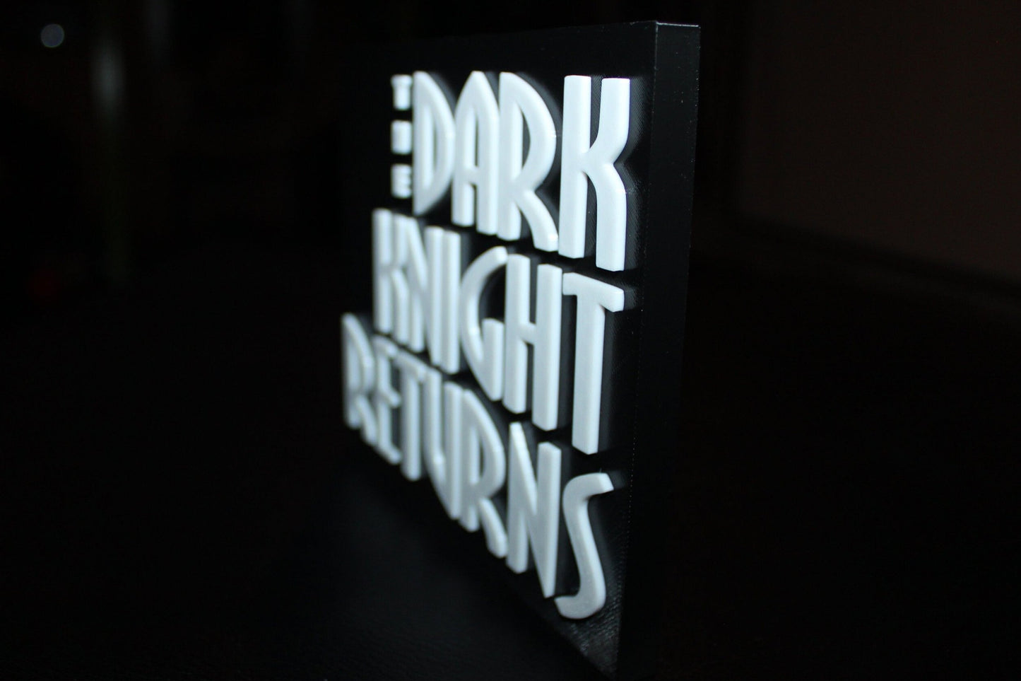 The Dark Knight Returns 3D printed Logo Art