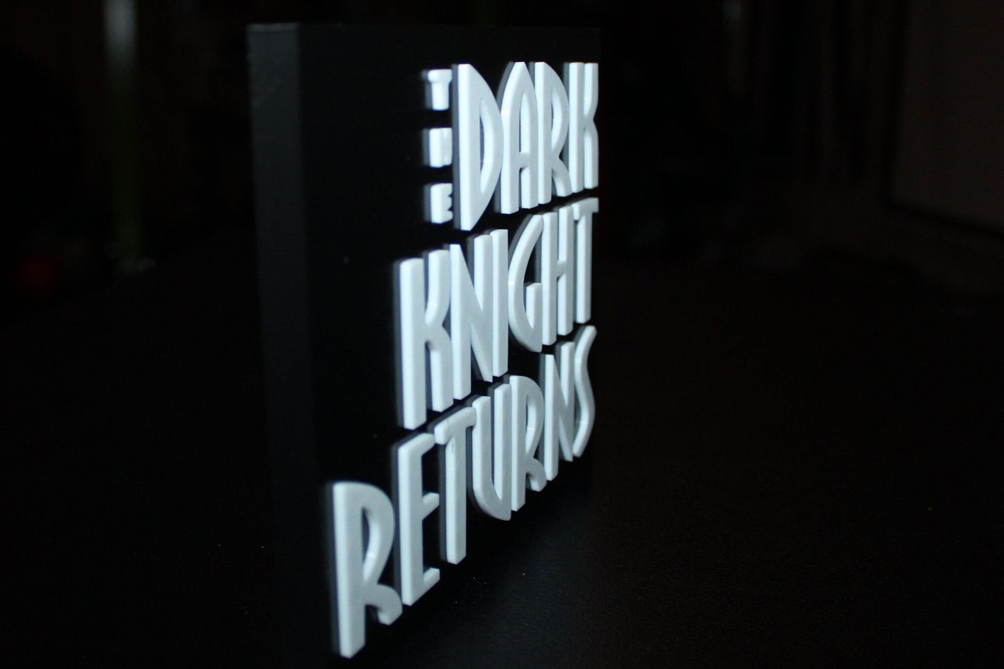 The Dark Knight Returns 3D printed Logo Art