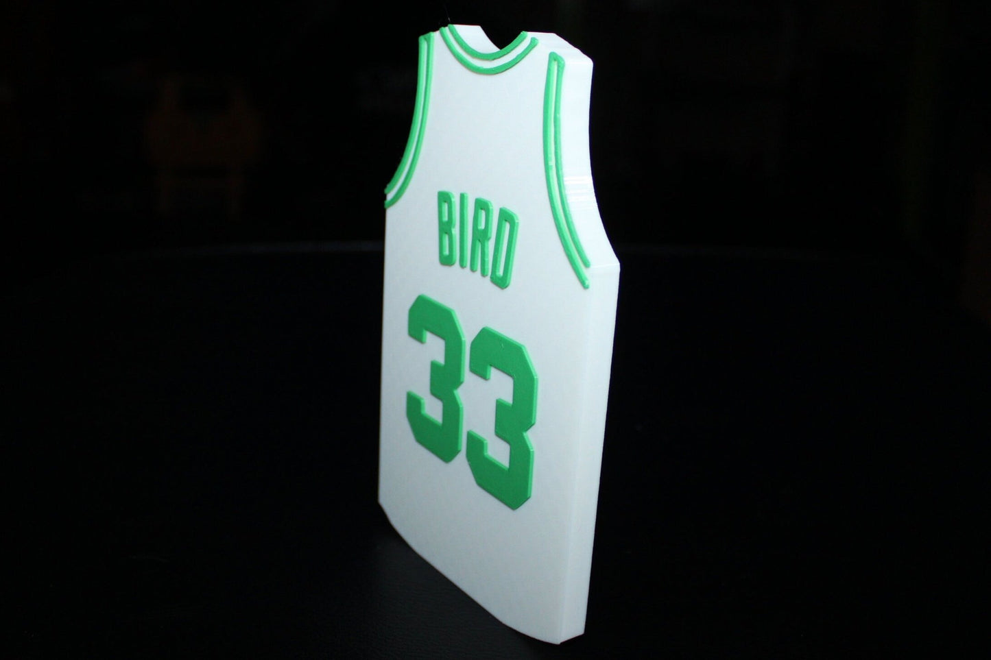 Celtics Larry Bird #33 Jersey 3D printed Logo Sign Wall Desk Shelf Art