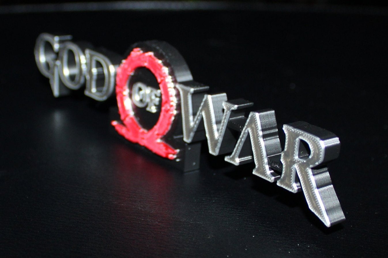 God of War Video Game 3D printed Logo Sign Wall Desk Shelf Art