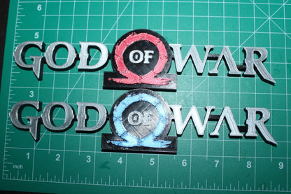 God of War Video Game 3D printed Logo Sign Wall Desk Shelf Art