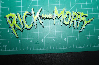 Rick and Morty 3D printed Logo Art