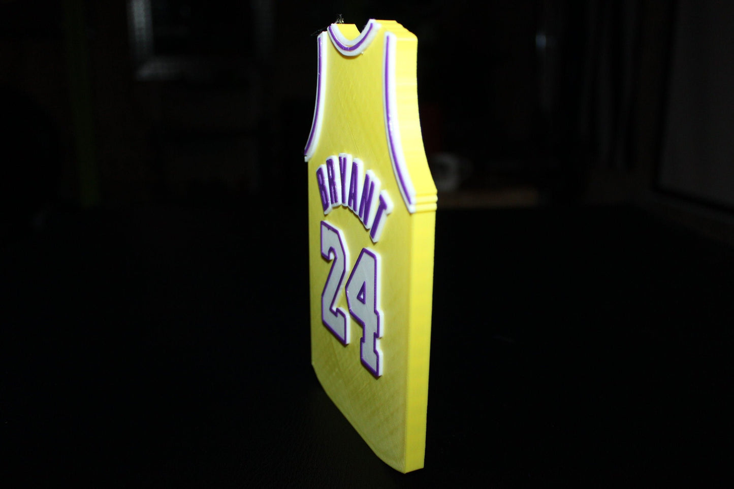 Kobe Bryant Lakers Jersey 3D printed Logo Sign Wall Desk Shelf Art