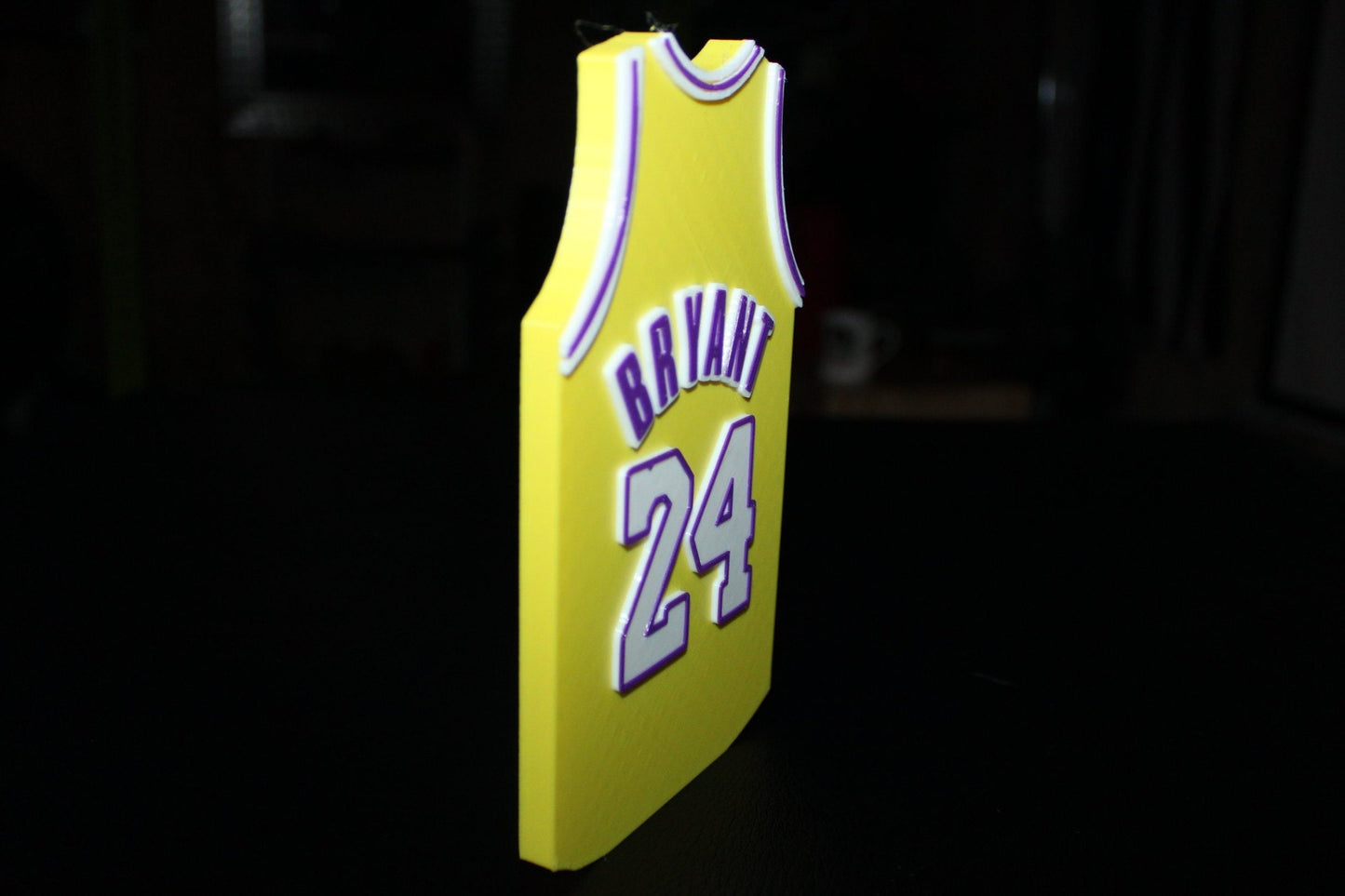 Kobe Bryant Lakers Jersey 3D printed Logo Sign Wall Desk Shelf Art