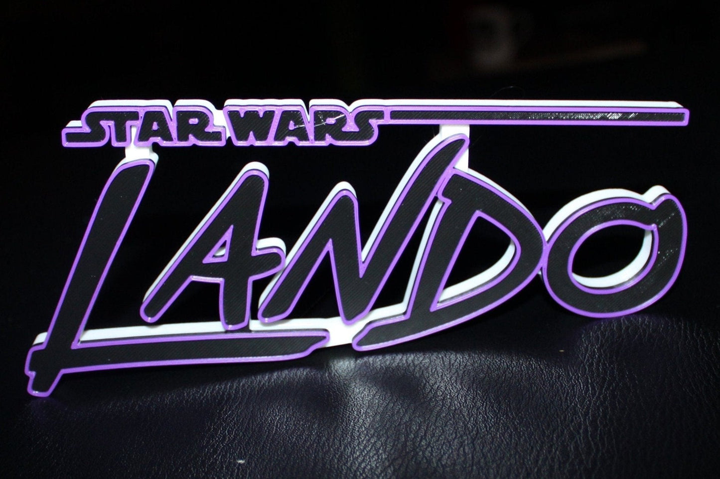 Lando 3D printed Logo Sign Wall Desk Shelf Art