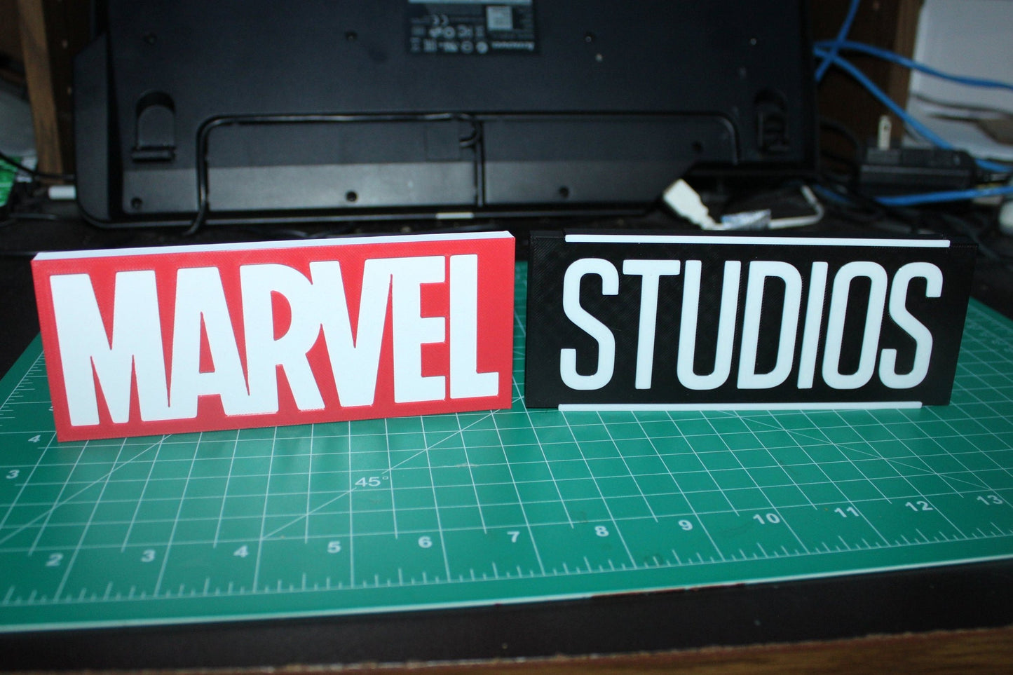 Marvel Studios 3D printed Comic Logo Art