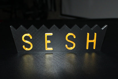 Team SESH, BONES 3D Printed Logo Art