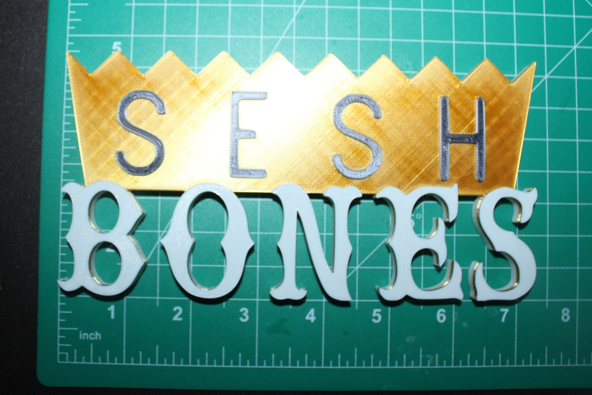 BONES, Team S E S H 3D Printed Logo Art