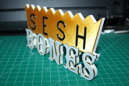 BONES, Team S E S H 3D Printed Logo Art