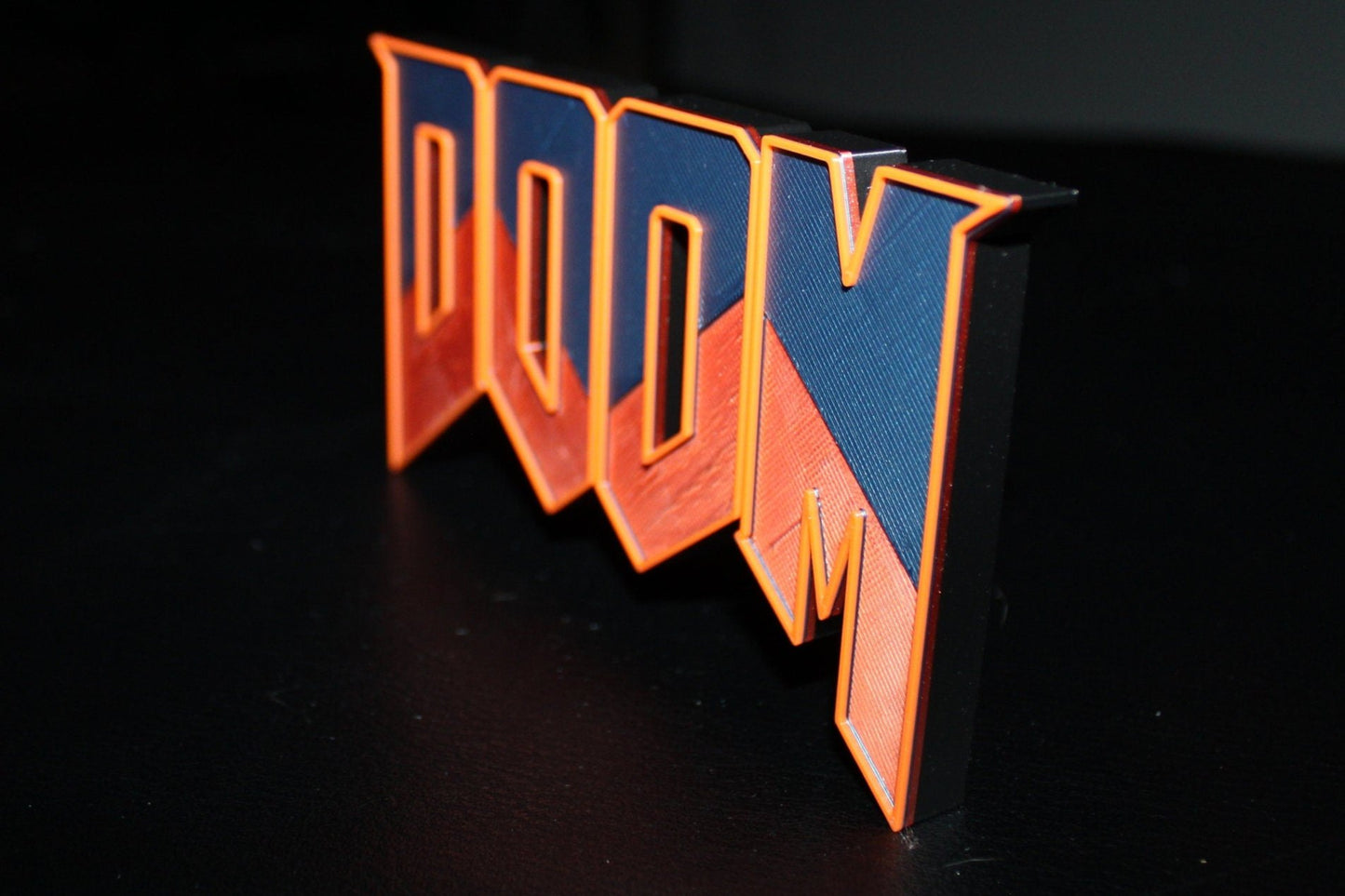 Doom Video Game 3D printed Logo Art