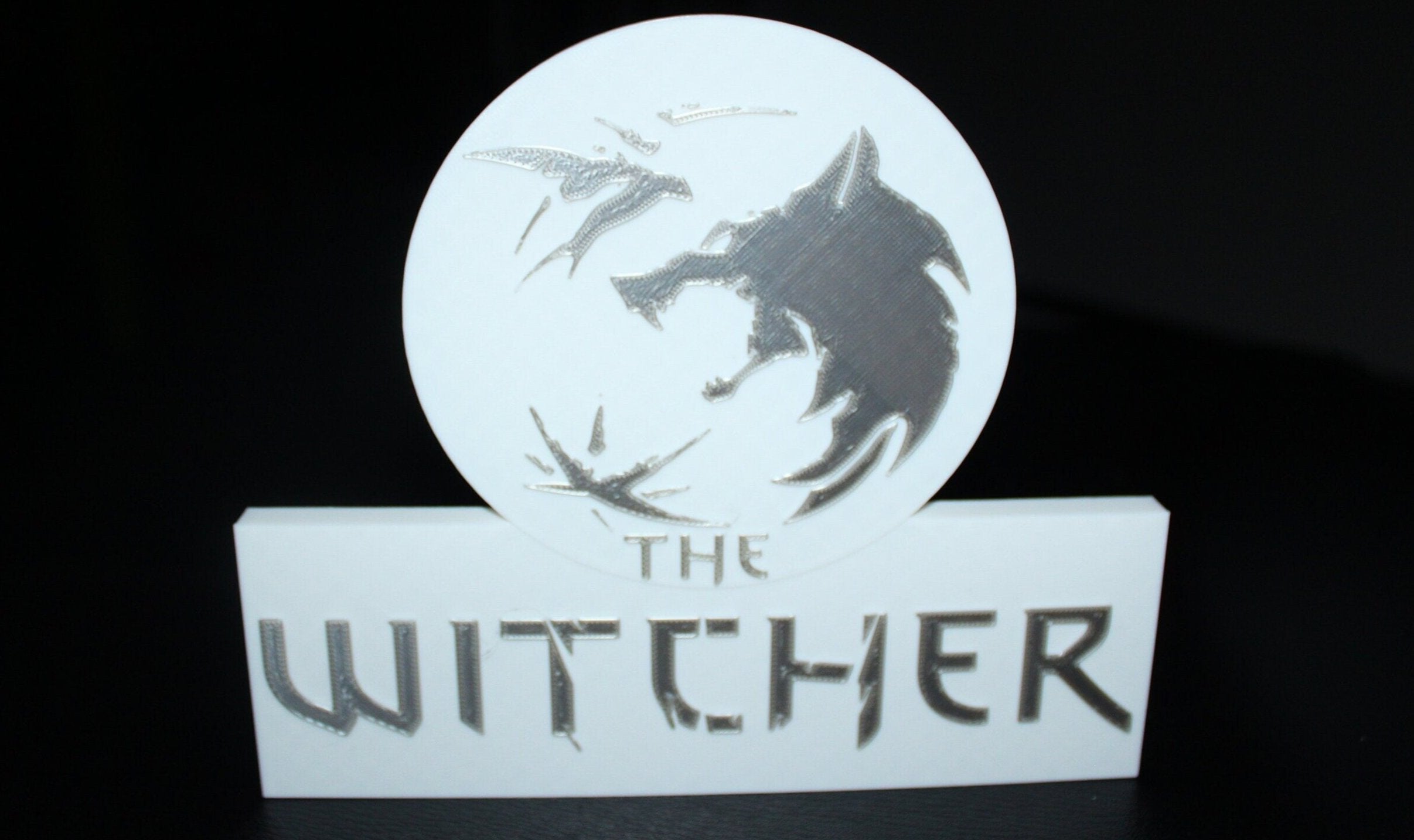 The Witcher 3D printed Logo Sign Wall Desk Shelf Art – WindyCity3D