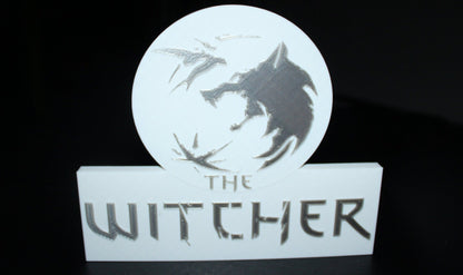 The Witcher 3D printed Logo Sign Wall Desk Shelf Art