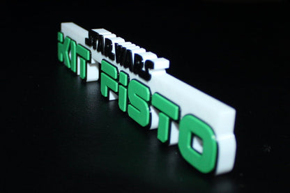 Kit Fisto 3D printed Comic Logo Art