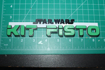 Kit Fisto 3D printed Comic Logo Art