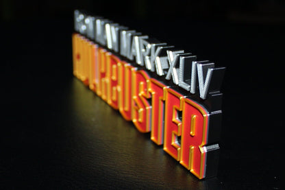 HulkBuster 3D printed Comic Logo Art