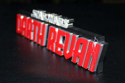 Darth Revan 3D printed Logo Art