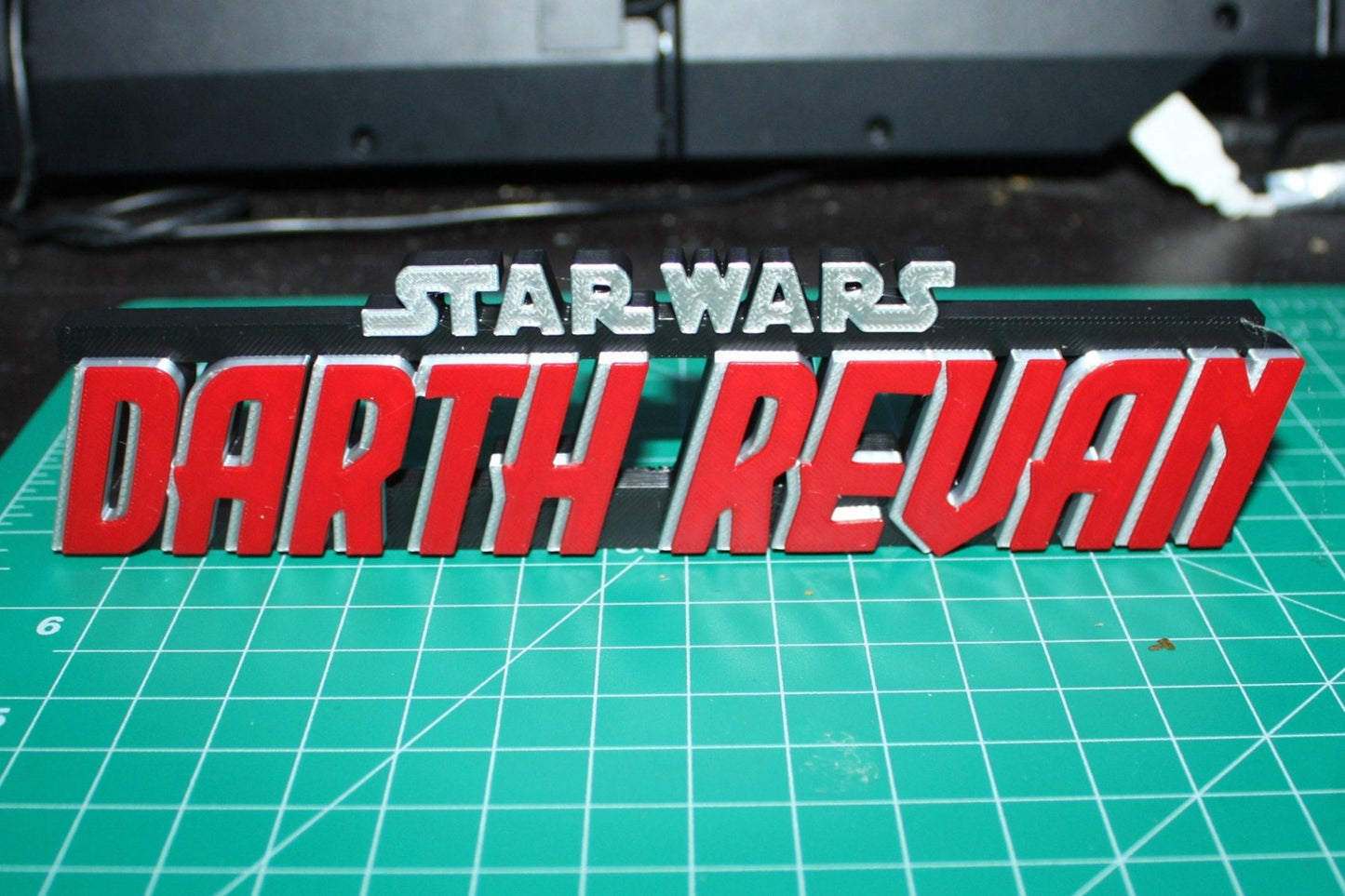 Darth Revan 3D printed Logo Art