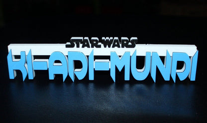 Ki-Adi-Mundi 3D printed Logo Art