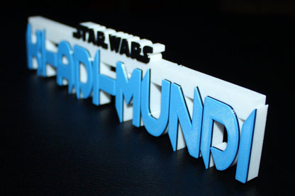 Ki-Adi-Mundi 3D printed Logo Art