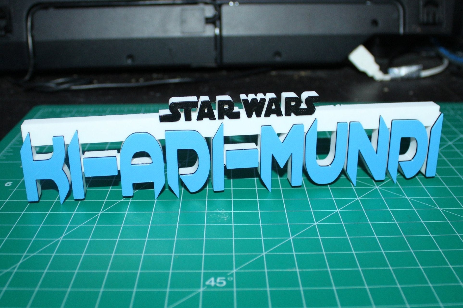 Ki-Adi-Mundi 3D printed Logo Art