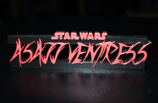 Asajj Ventress 3D printed Logo Art