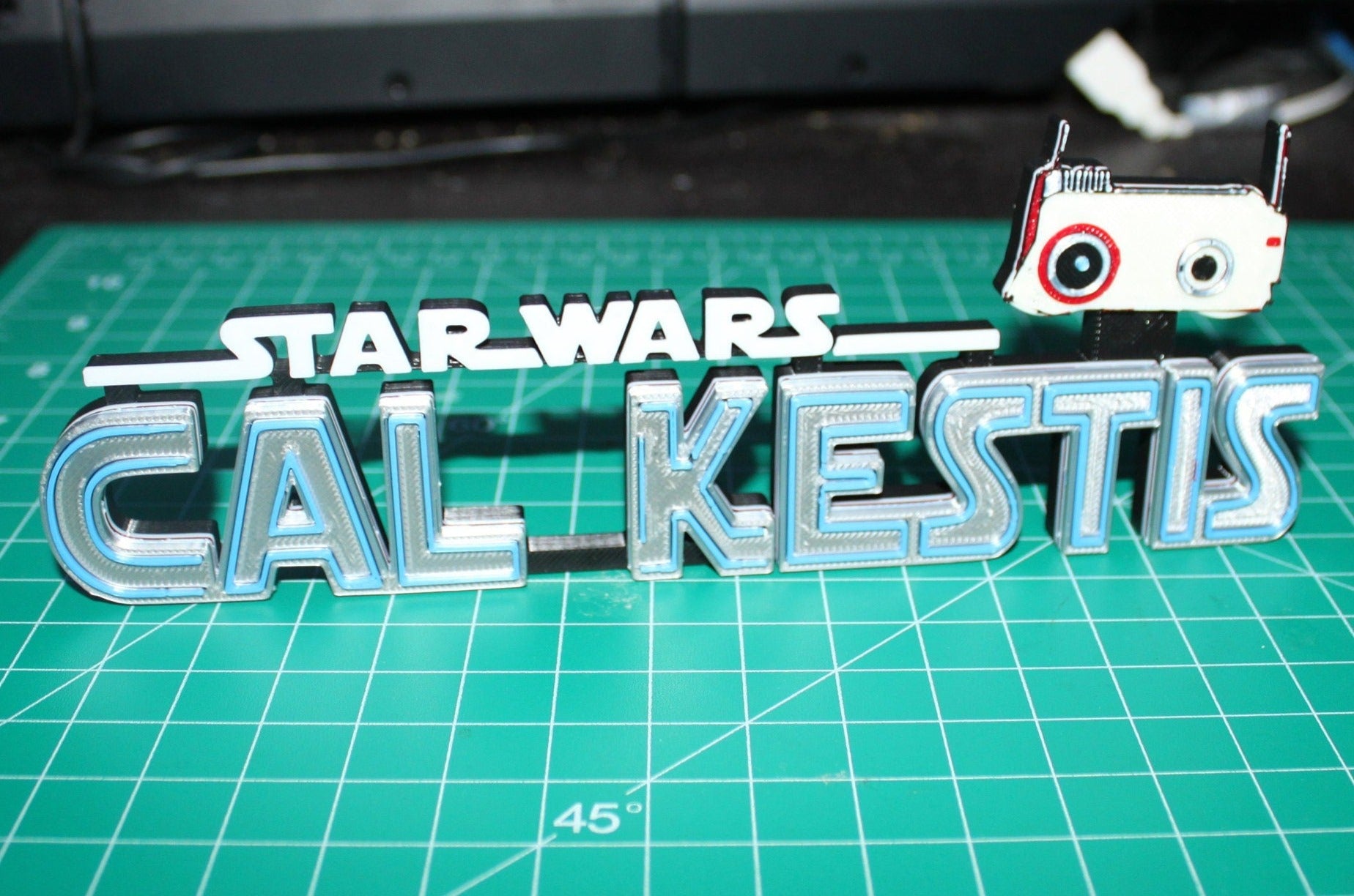 Cal Kestis 3D printed Logo Art