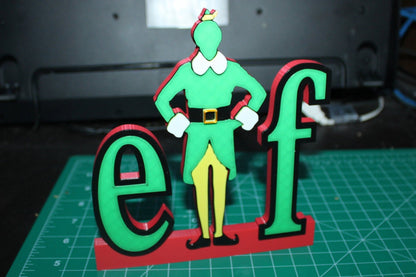 Elf Movie 3D printed Logo Sign Wall Desk Shelf Art