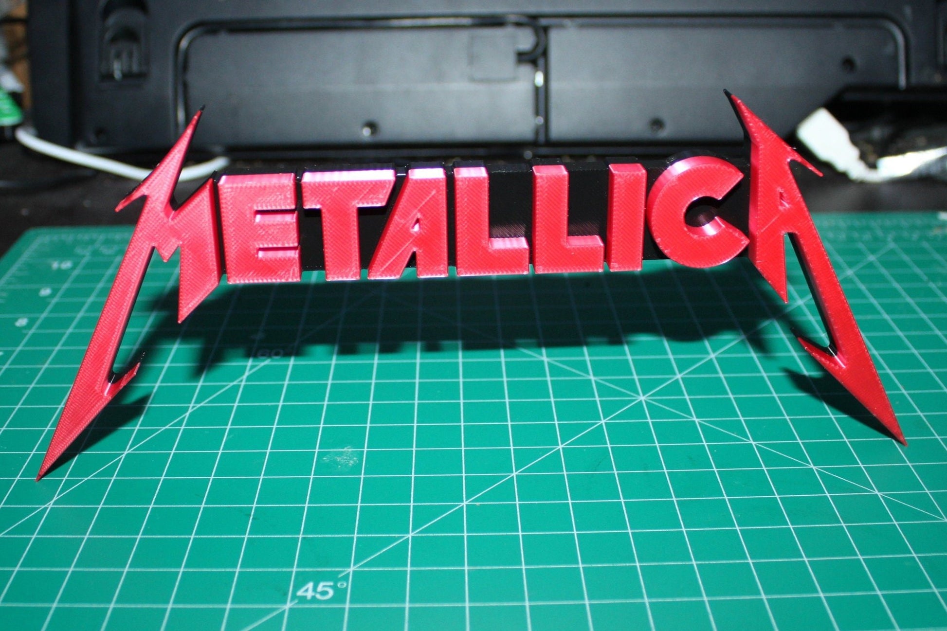 Metallica 3D Printed Logo Art