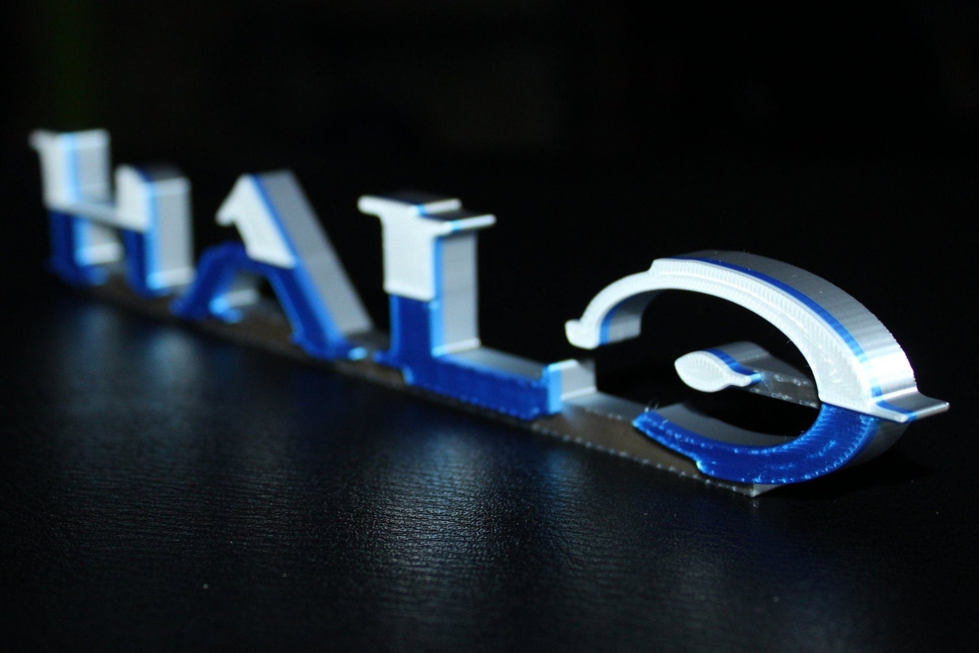 Halo, Combat Evolved Font 3D printed Logo Art