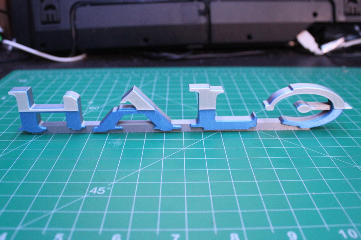 Halo, Combat Evolved Font 3D printed Logo Art