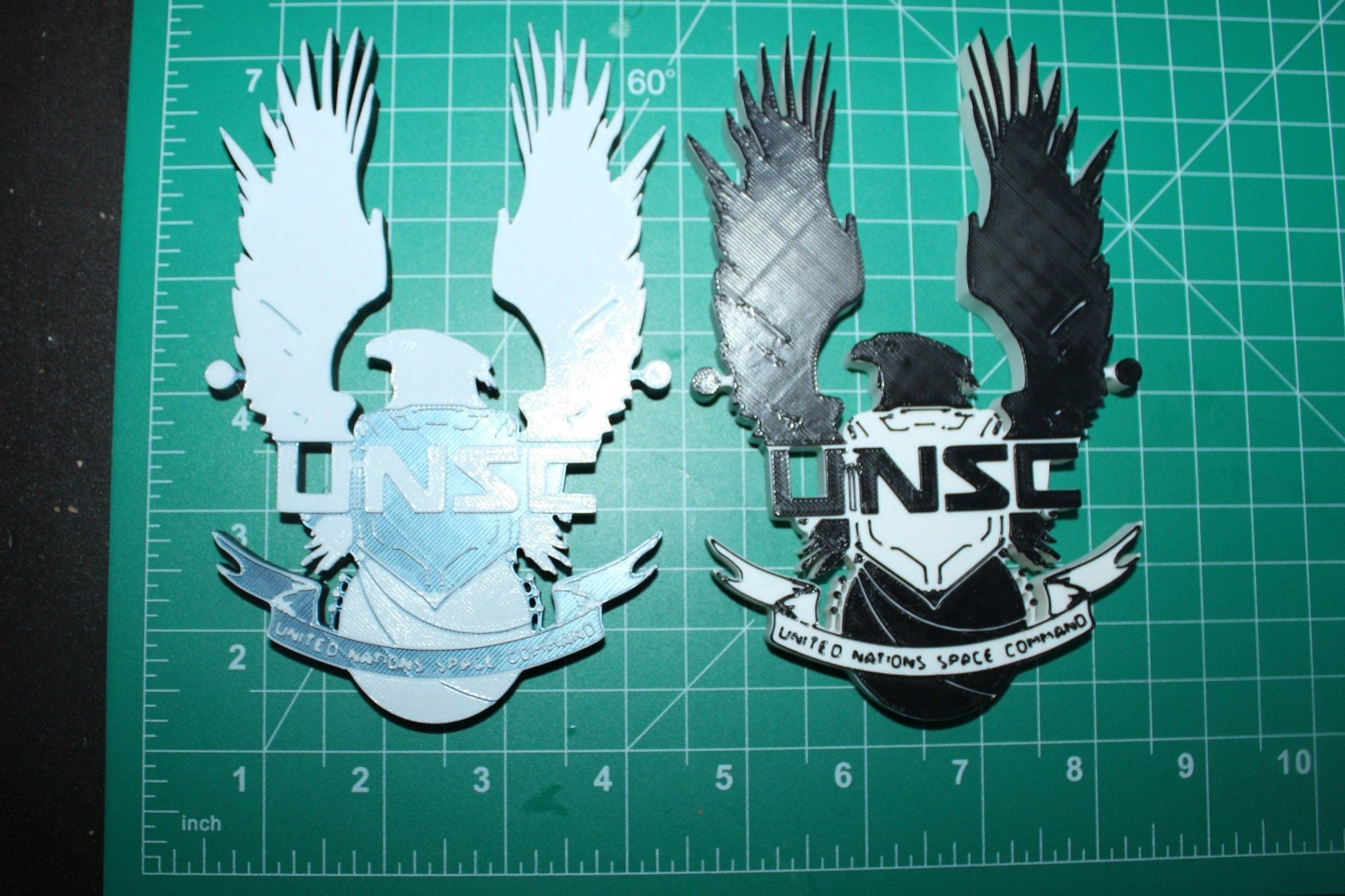 Halo, UNSC, United Nations Space Command 3D printed Logo Art