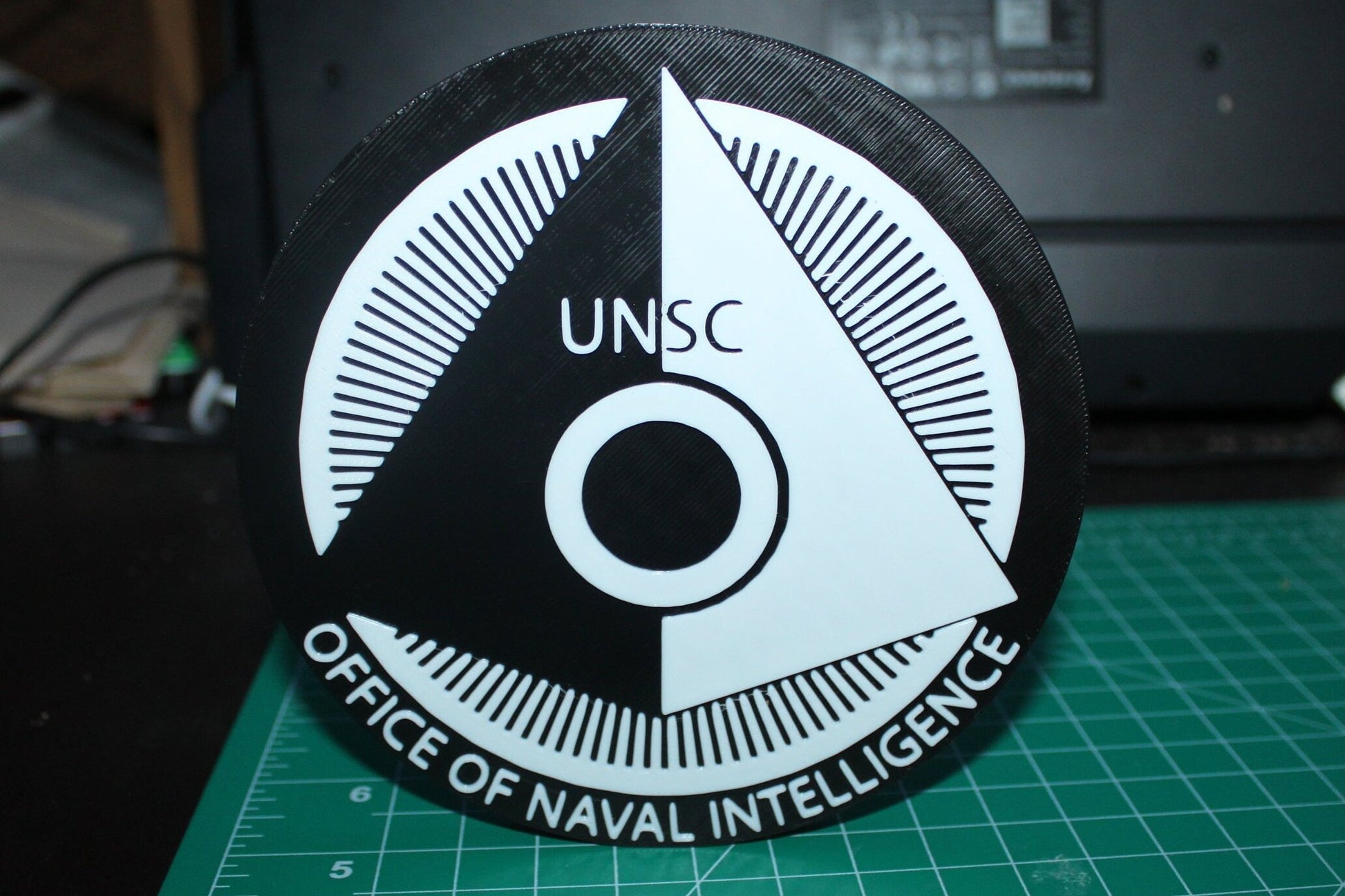 Halo, UNSC Office of Naval Intelligence 3D printed Logo Art