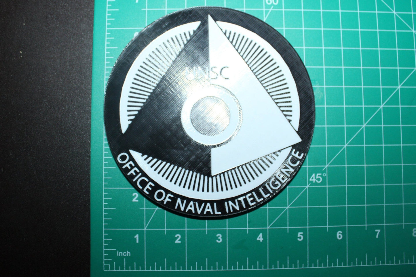 Halo, UNSC Office of Naval Intelligence 3D printed Logo Art