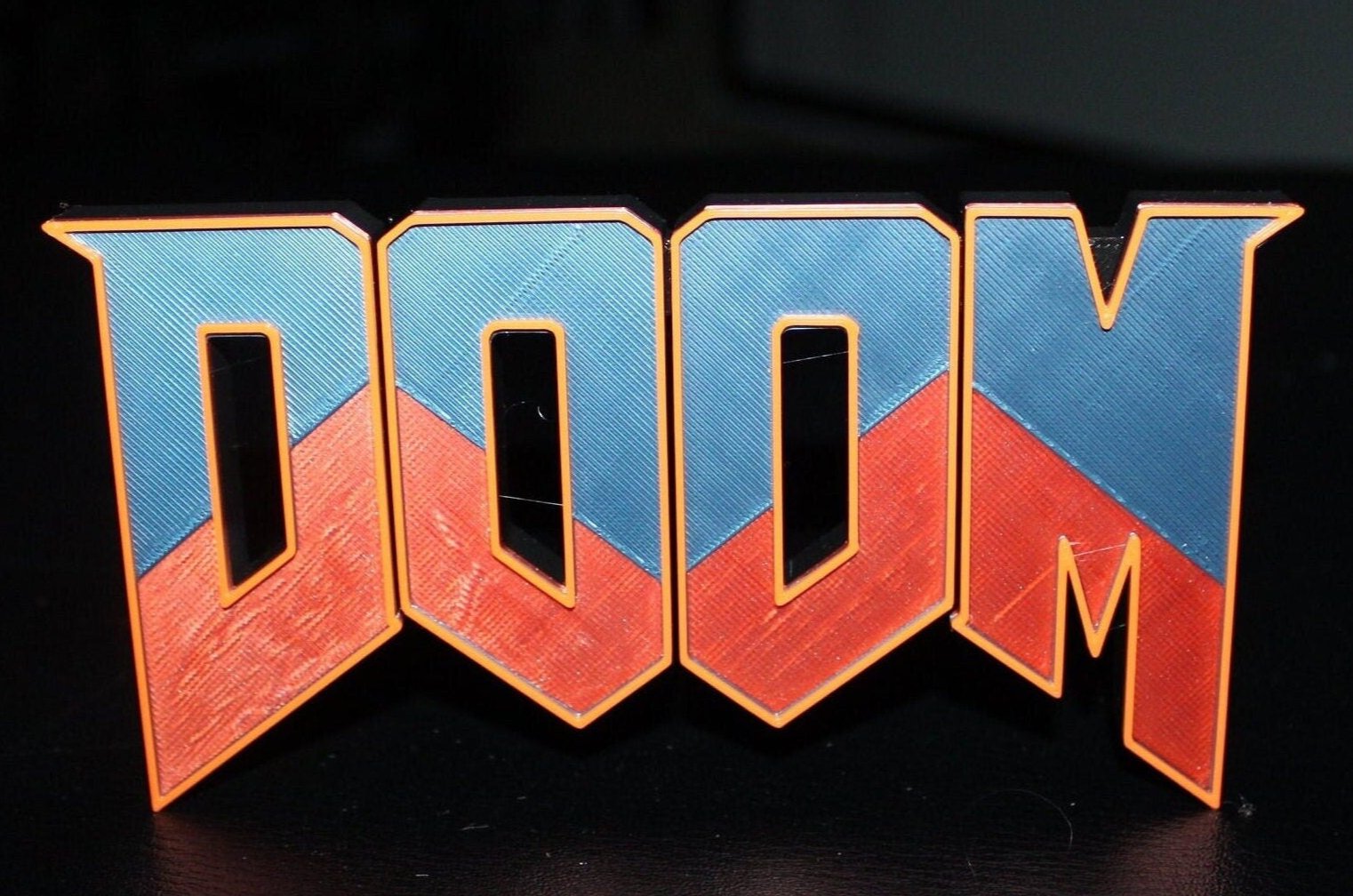 Doom Video Game 3D printed Logo Art