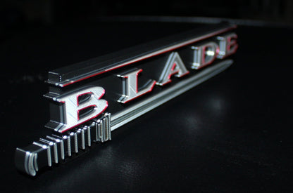 Blade 3D printed Comic Logo Art