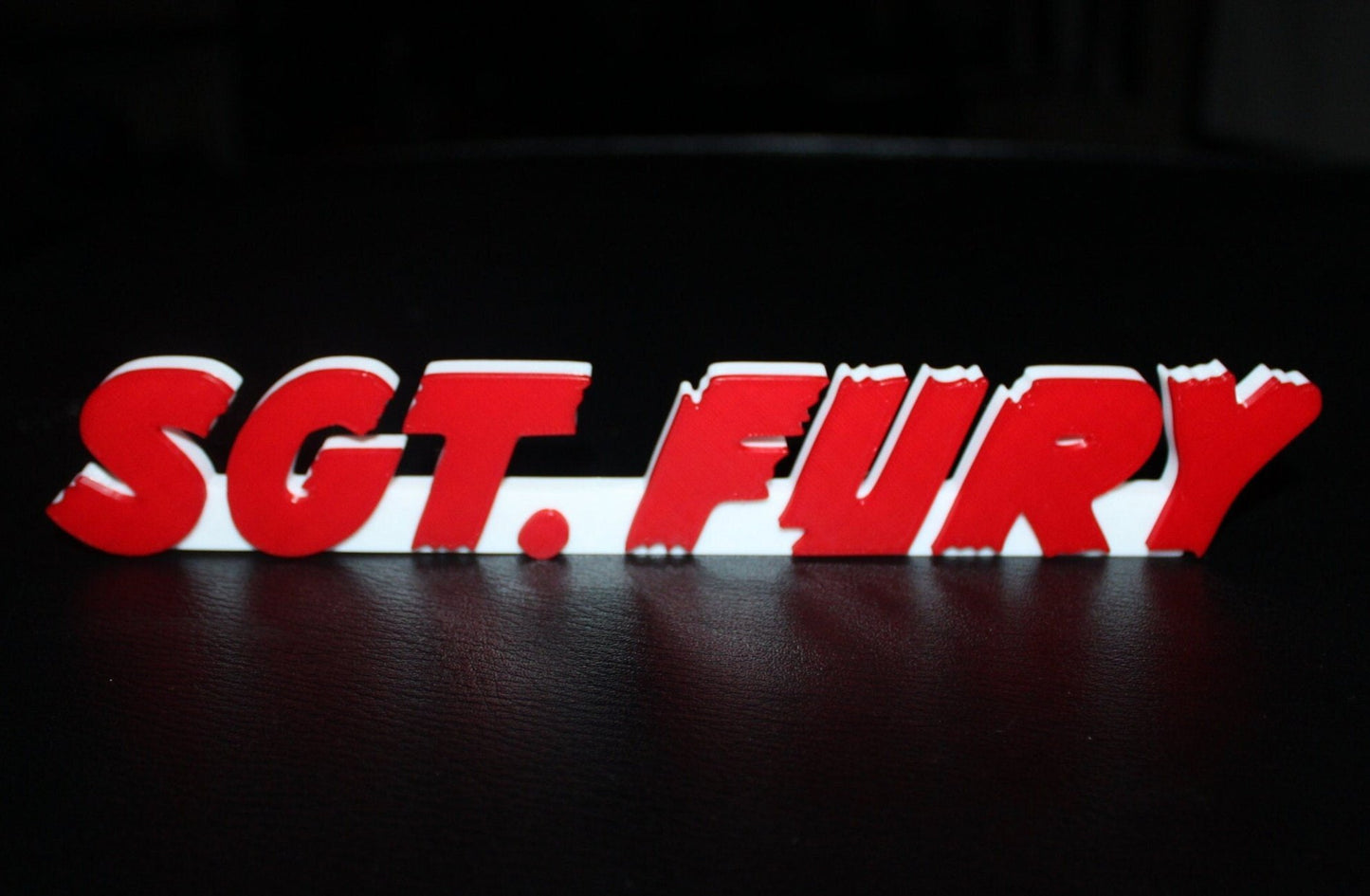 SGT. Fury 3D printed Comic Logo Art