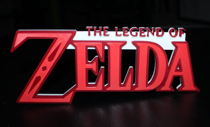 The Legend Of Zelda 3D printed Logo Sign Wall Desk Shelf Art