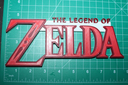 The Legend Of Zelda 3D printed Logo Sign Wall Desk Shelf Art