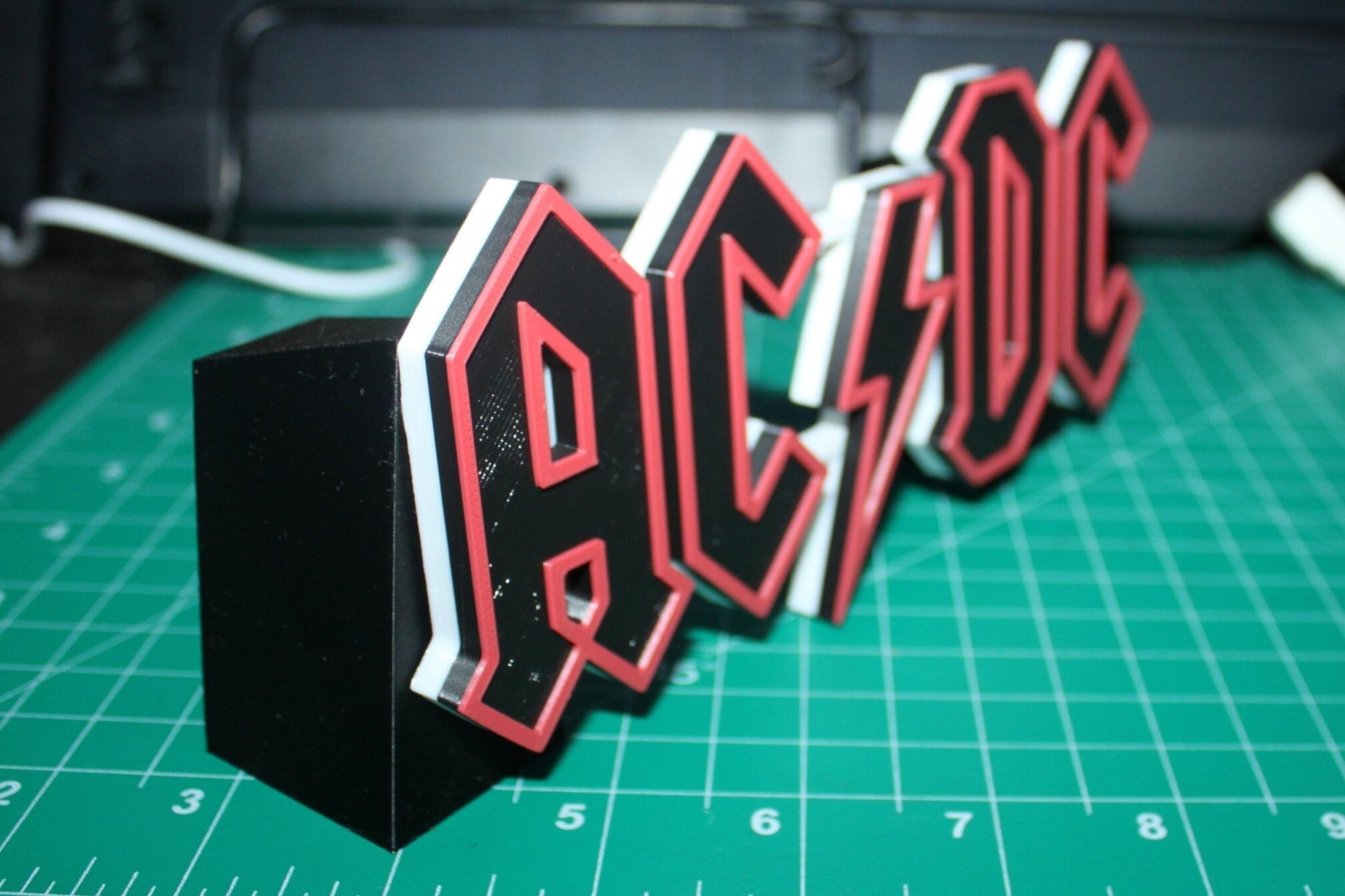 ACDC 3D Printed Logo Art