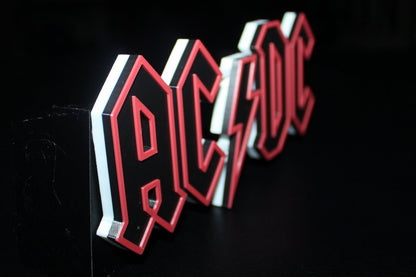 ACDC 3D Printed Logo Art