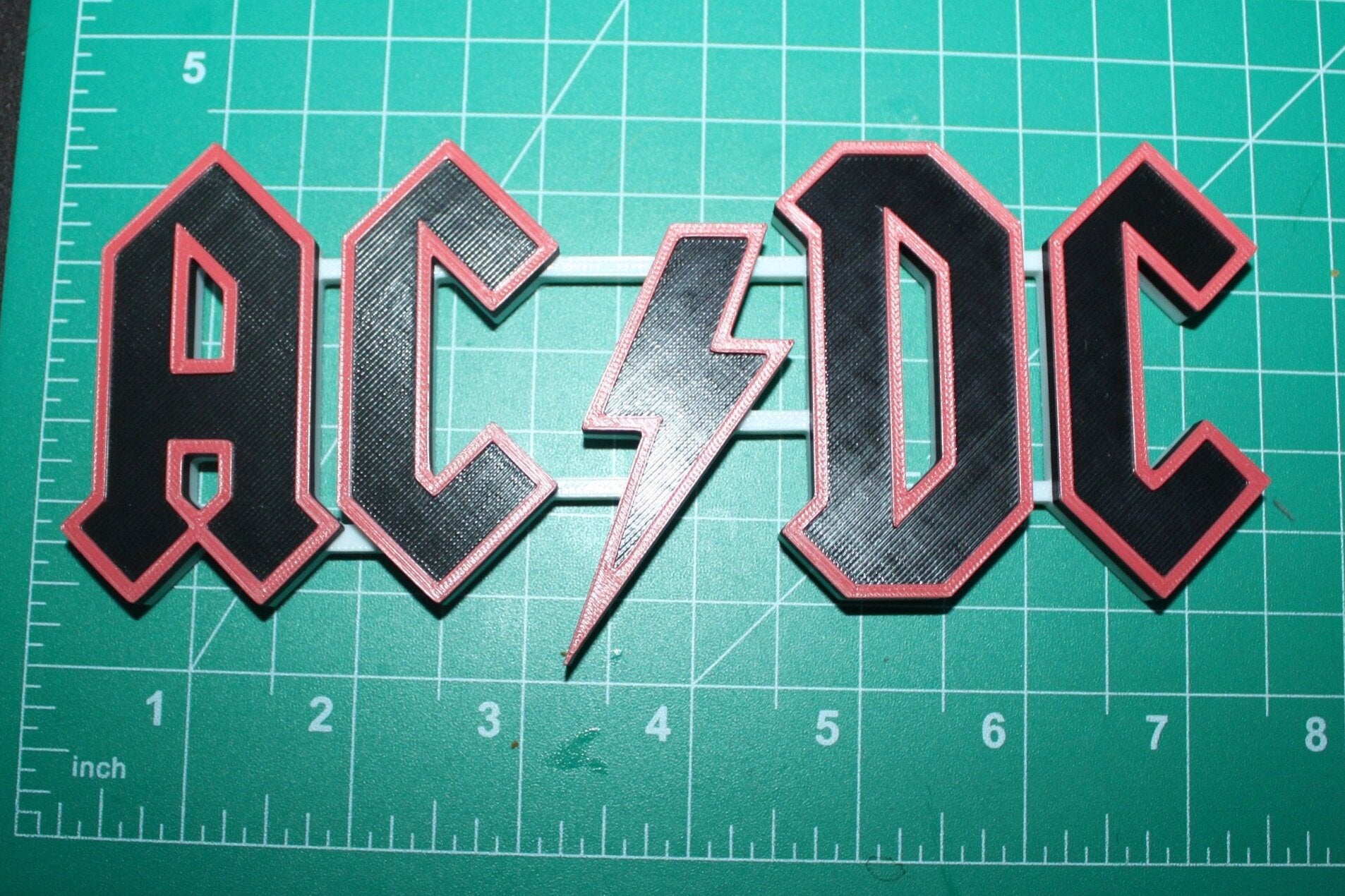 ACDC 3D Printed Logo Art