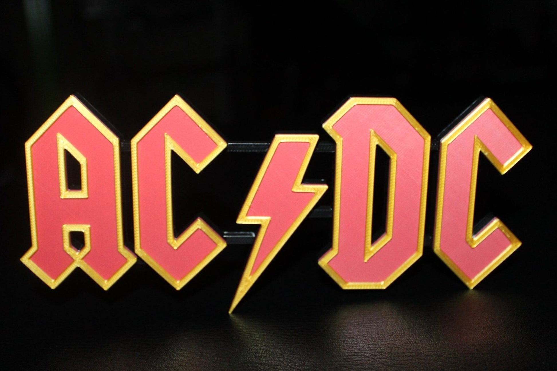 ACDC 3D Printed Logo Art