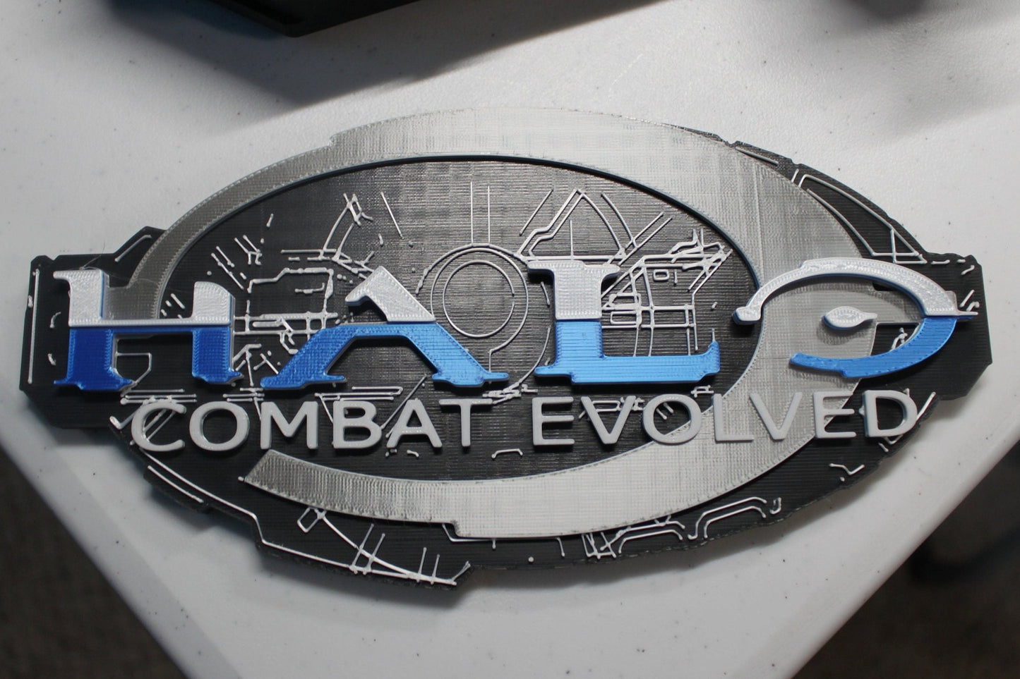 Halo Combat Evolved 3D printed Logo Art