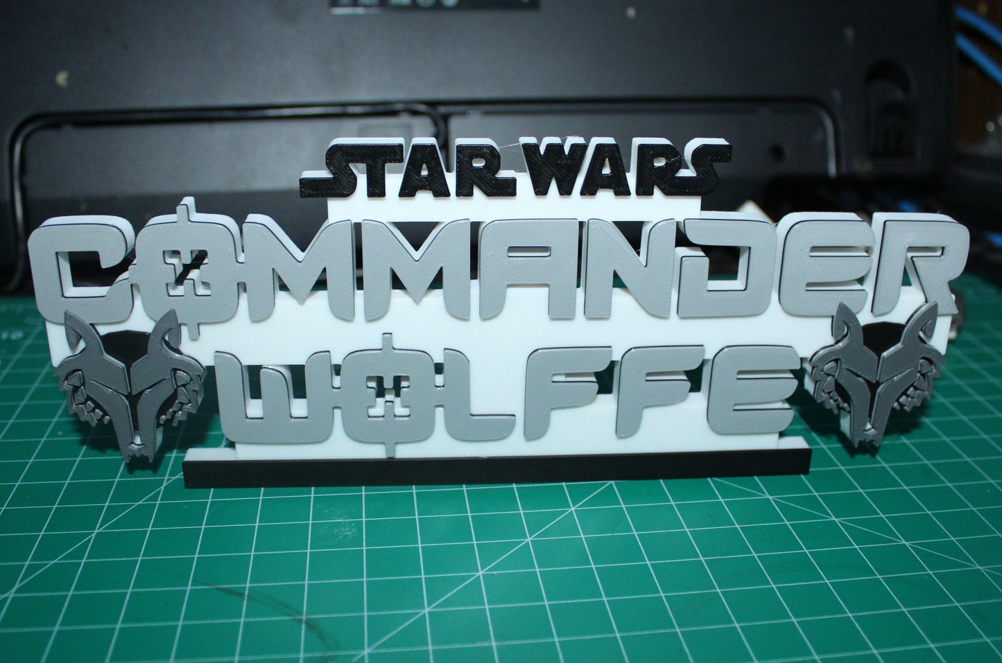 Commander Wolffe 3D printed Logo Art