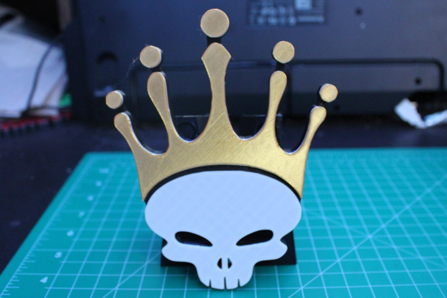 Halo Skull King Emblem 3D printed Logo Art