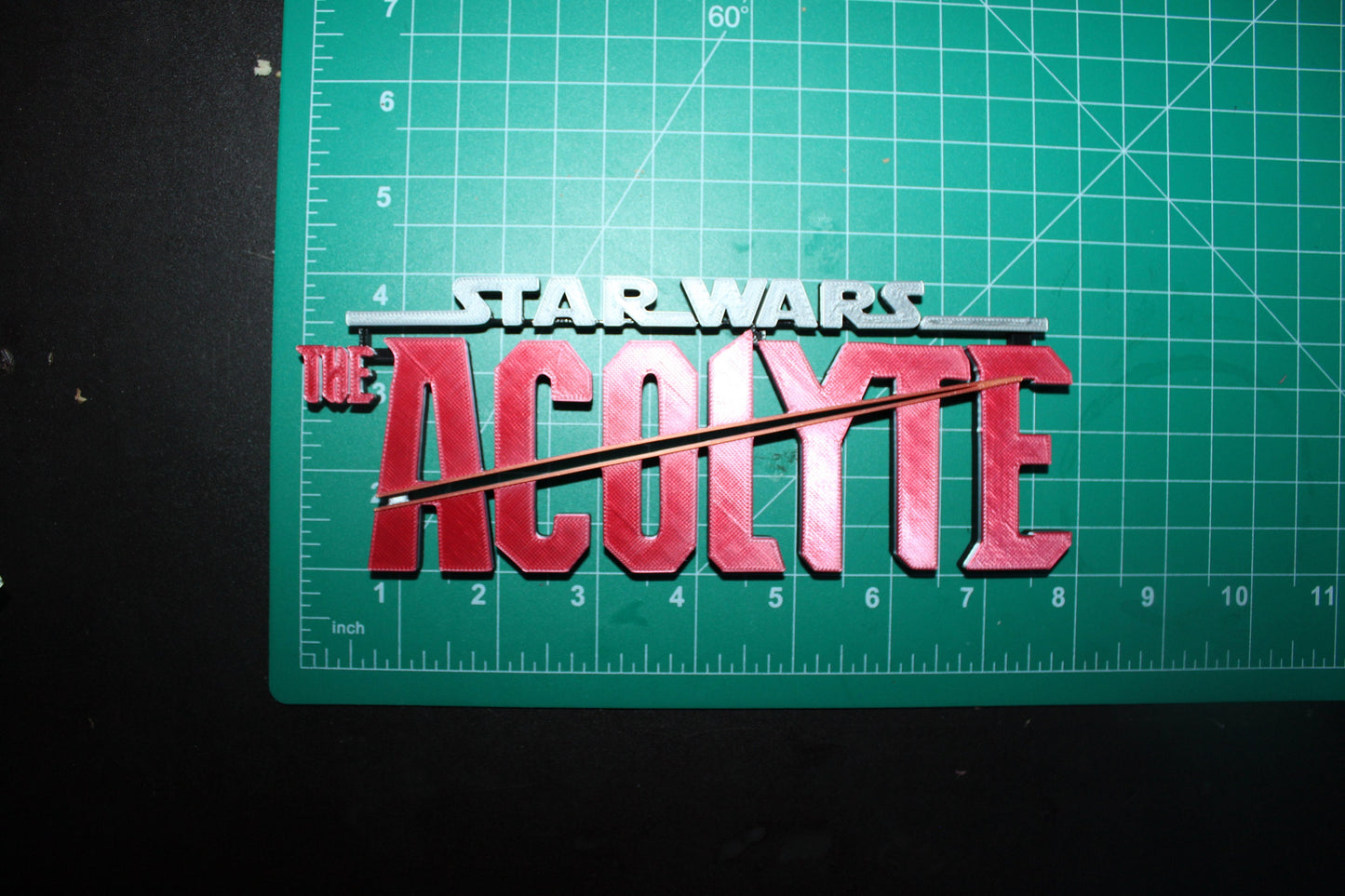 The Acolyte 3D printed Logo Art