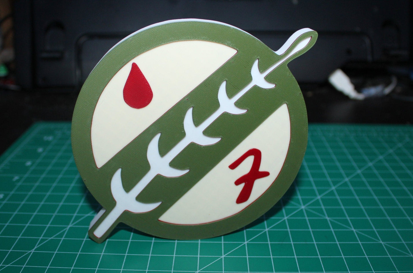 Boba Fett 3D printed Comic Logo Art