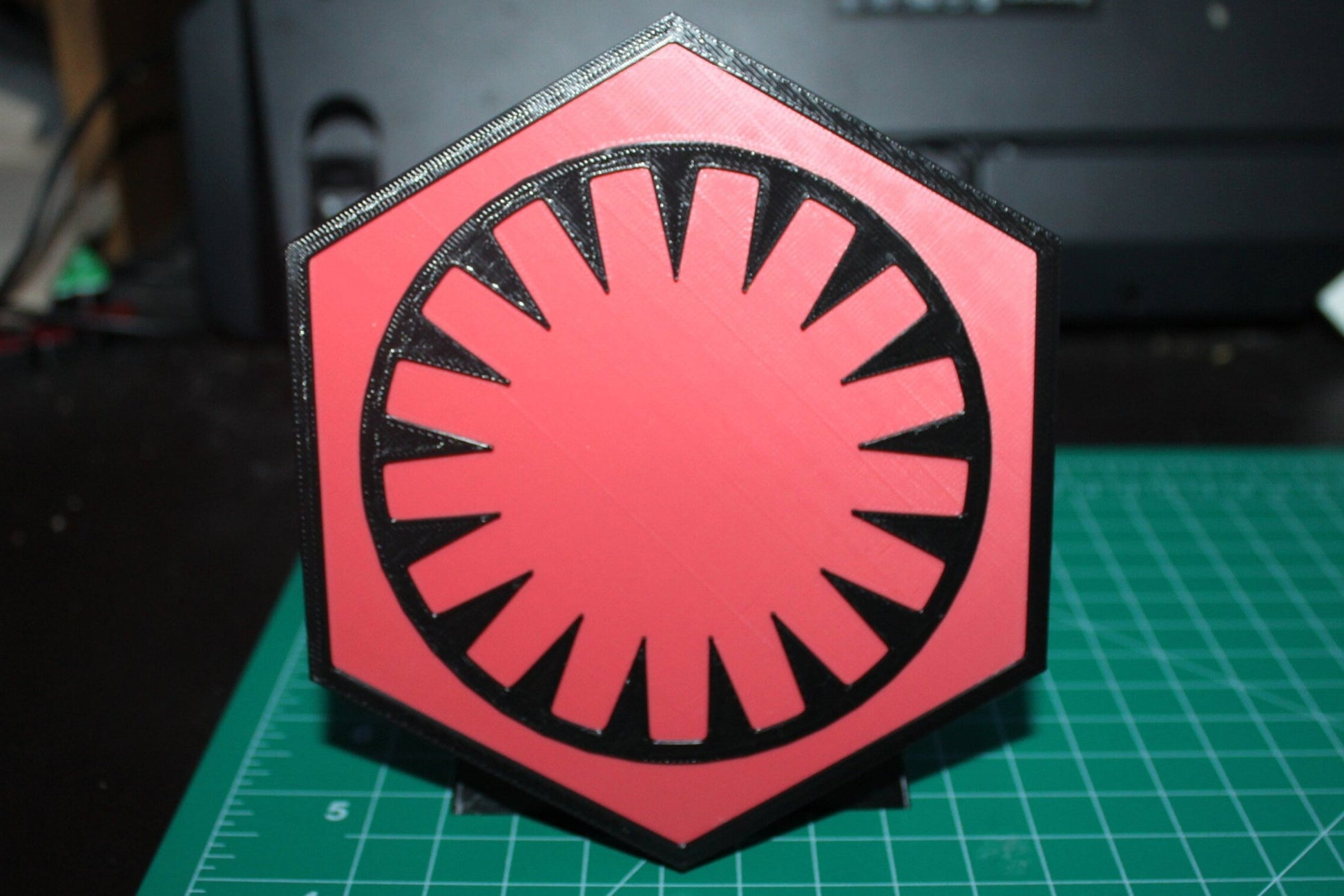 First Order 3D printed Logo Art