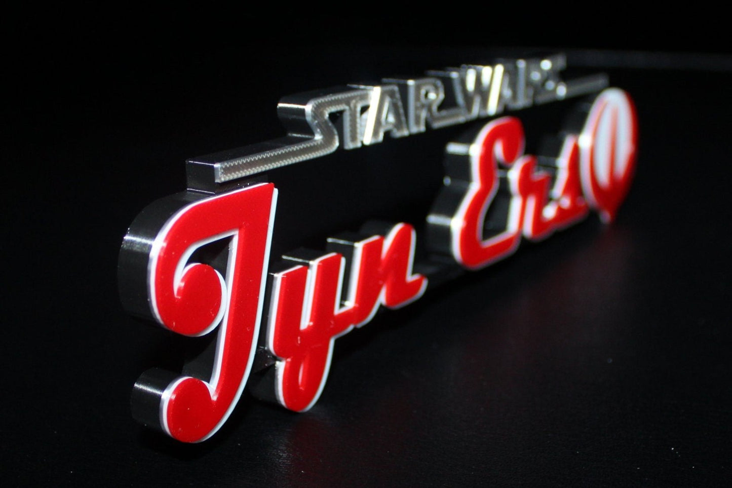 Jyn Erso 3D printed Logo Art