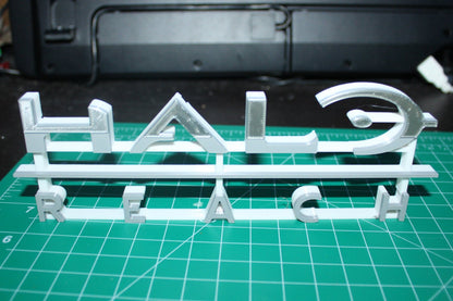 Halo Reach 3D printed Logo Art